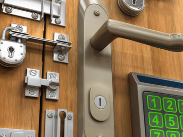 Picture of locking door