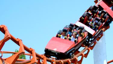 corkscrew roller coaster