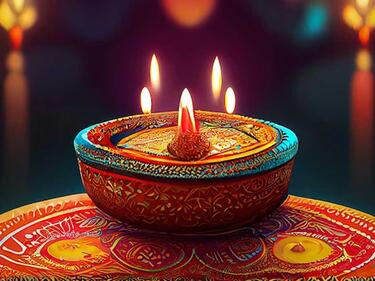 Diwali candles