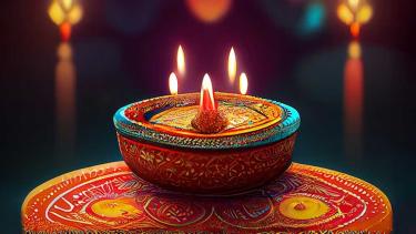 Diwali candles