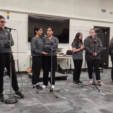 Students in a performative arts class